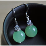 Natural Jadeite Bead Earrings 5 Earrings - Tophatter Daily Deals