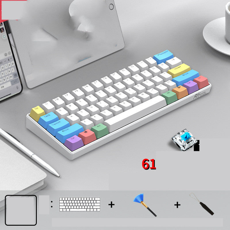 Bluetooth Mechanical Keyboard Mobile Phone Tablet 1 Style 0 - Tophatter Daily Deals