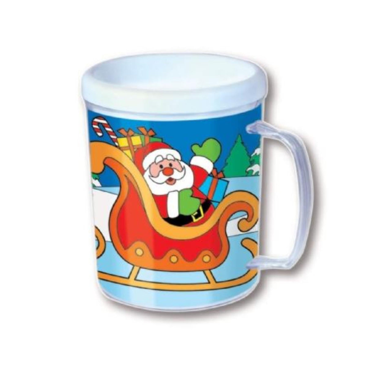 Design Your Own Christmas Mug Xmas Craft Colouring Activity Stocking Filler Colour Your Own - Tophatter Daily Deals