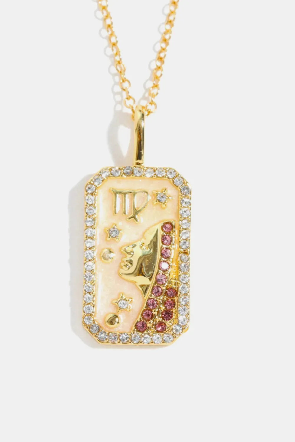 Rhinestone Constellation Pendant Copper Necklace Necklaces - Tophatter Daily Deals