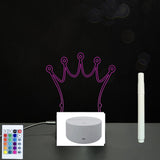 3D Acrylic Board Handwriting Message Board LED Light Style5 White B 0 - Tophatter Daily Deals