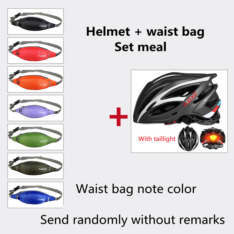 Bicycle Helmet Male Mountain Bike Road Wheel Sliding Balance Bike Breathable Riding Equipment Matte black package One Size 0 - Tophatter Daily Deals