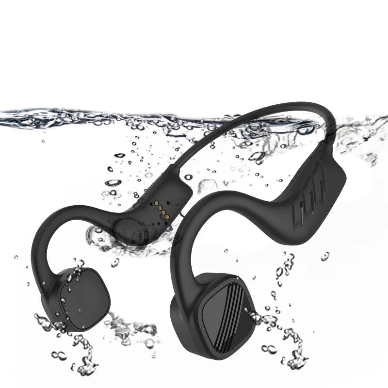Bone Conduction Swimming IPX8 Waterproof Fitness Ear Headphones 0 - Tophatter Daily Deals
