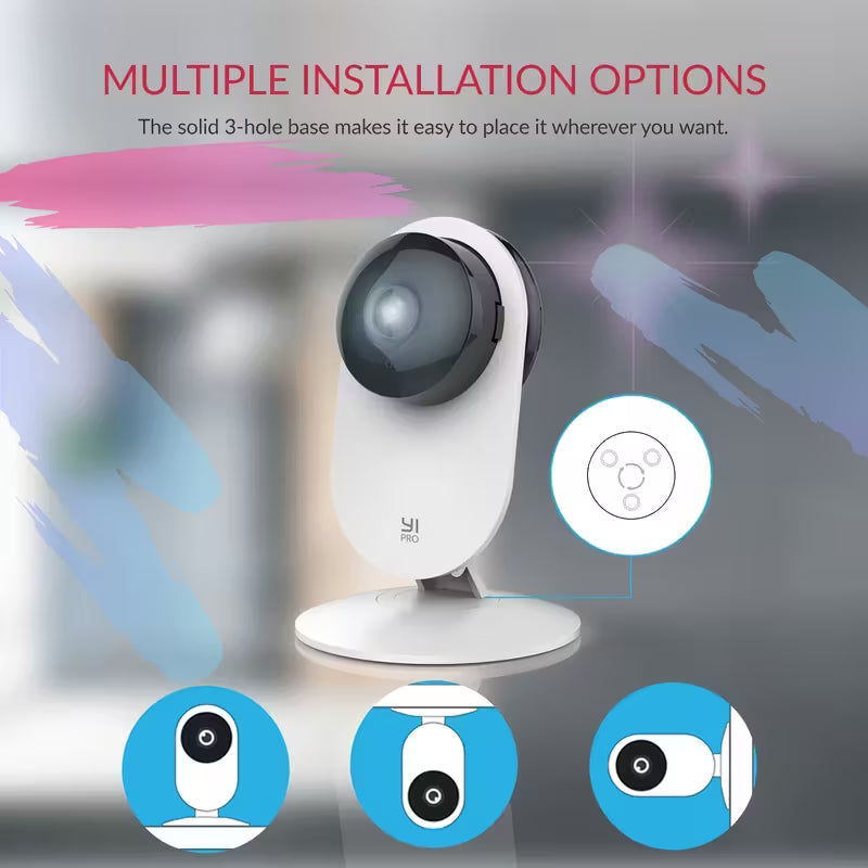 2K HD Indoor/Outdoor Wi-Fi Camera – Color Night Vision, 2-Way Audio, Motion Tracking Cameras & Drones - Tophatter Daily Deals