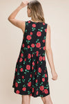 BOMBOM Floral Ruched Tank Dress Casual Dresses - Tophatter Daily Deals