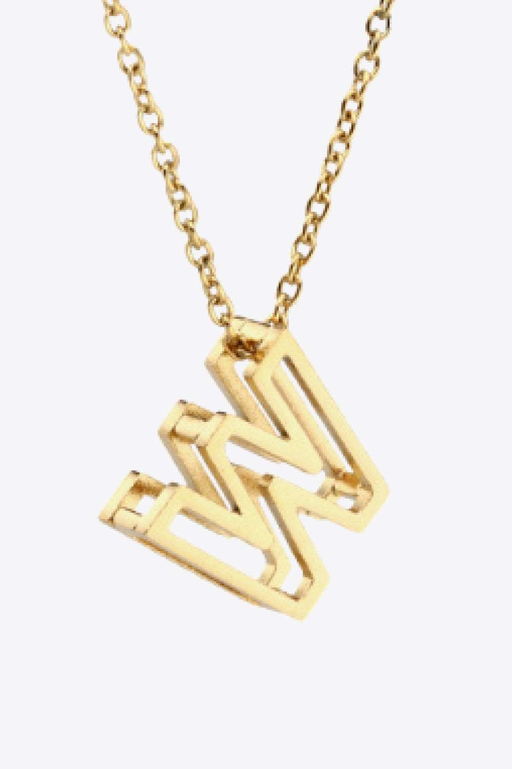 U to Z Letter Pendant Nekclace Necklaces - Tophatter Daily Deals