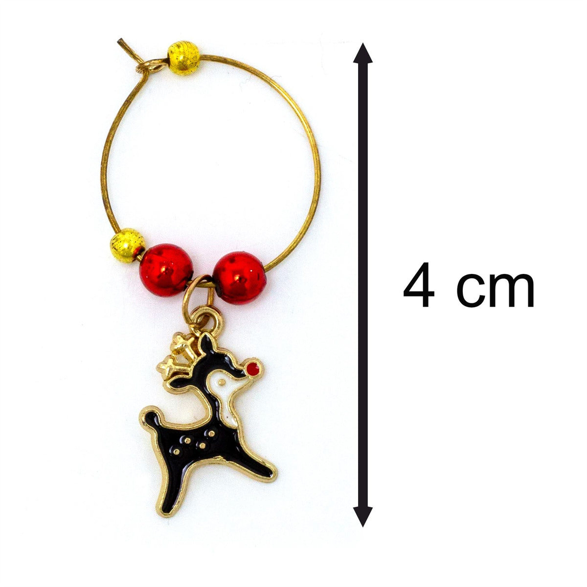 Christmas Wine Glass Charms | 6-Piece Novelty Glass Markers for Christmas Party Wine Glass Charms - Tophatter Daily Deals
