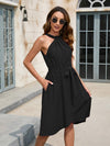 Tied Round Neck Sleeveless Dress Casual Dresses - Tophatter Daily Deals