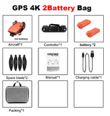 4K Aerial Camera New Product Remote Control Plane Orange Two power 0 - Tophatter Daily Deals