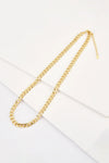 925 Sterling Silver Chain Necklace Gold One Size Necklaces - Tophatter Daily Deals