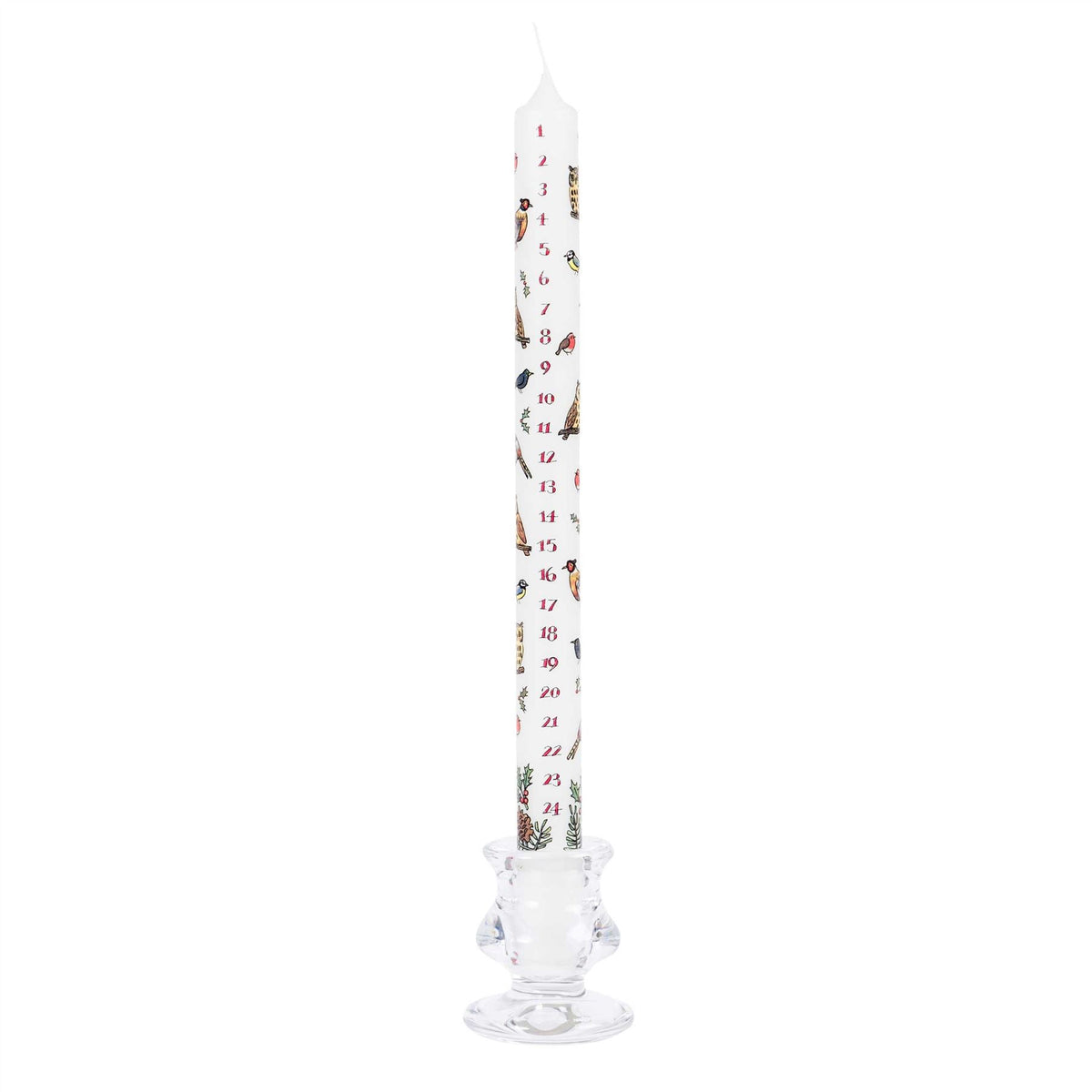 Traditional Countdown To Christmas Advent Candle | Winter Birds Dinner Candle | Christmas Candle Advent Candles Advent Candle - Tophatter Daily Deals