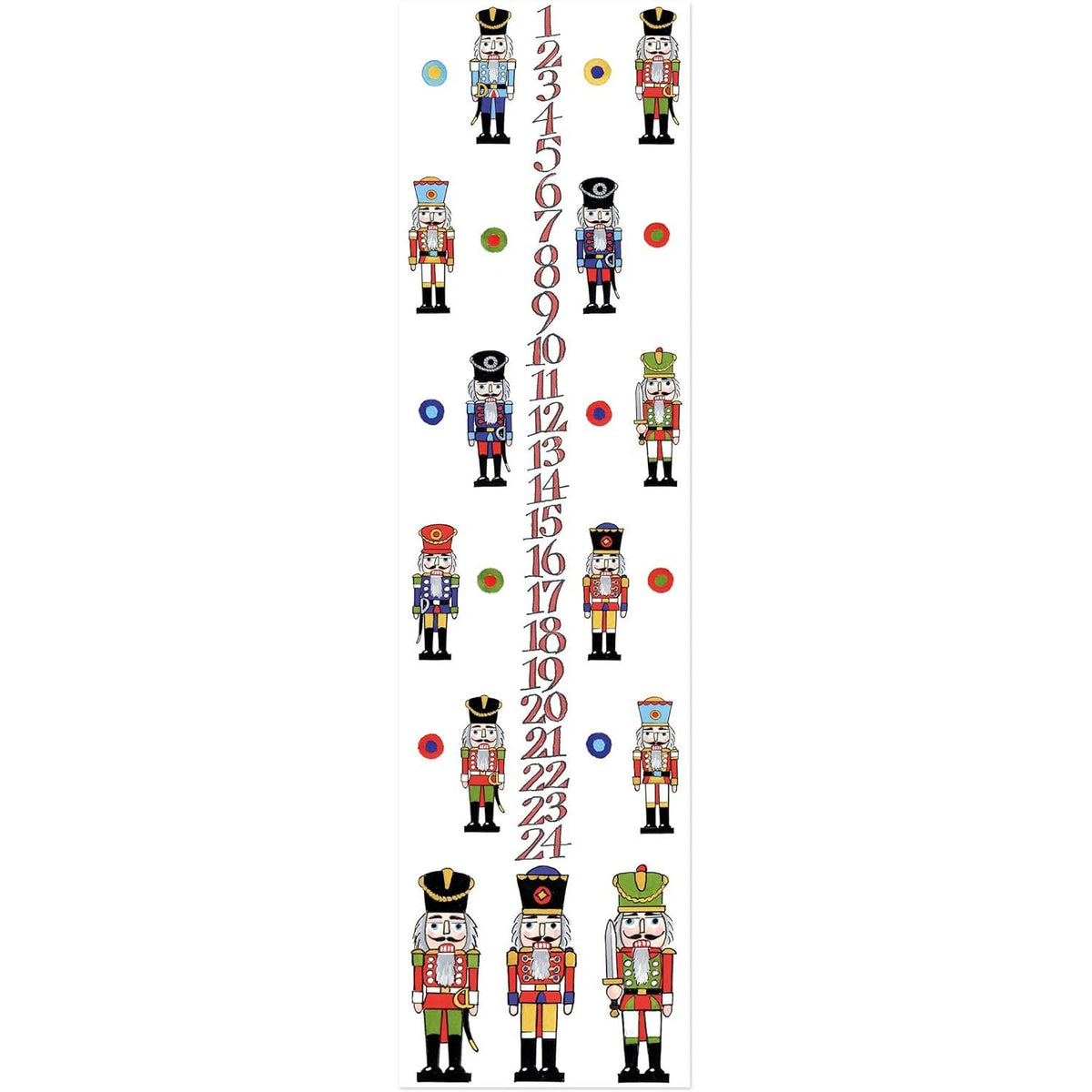 Nutcracker Soldier Advent Dinner Candle | Christmas Calendar Candle - 29cm Advent Candle - Tophatter Daily Deals