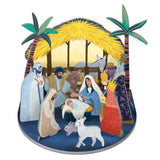 3D Pop & Slot Away In A Manger Christmas Crib Stable Scene Nativity Decoration Nativity Set - Tophatter Daily Deals