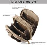 Phone Crossbody Bag with 8 Card Slots and Wide Adjustable Strap Handbags & Wallets - Tophatter Daily Deals