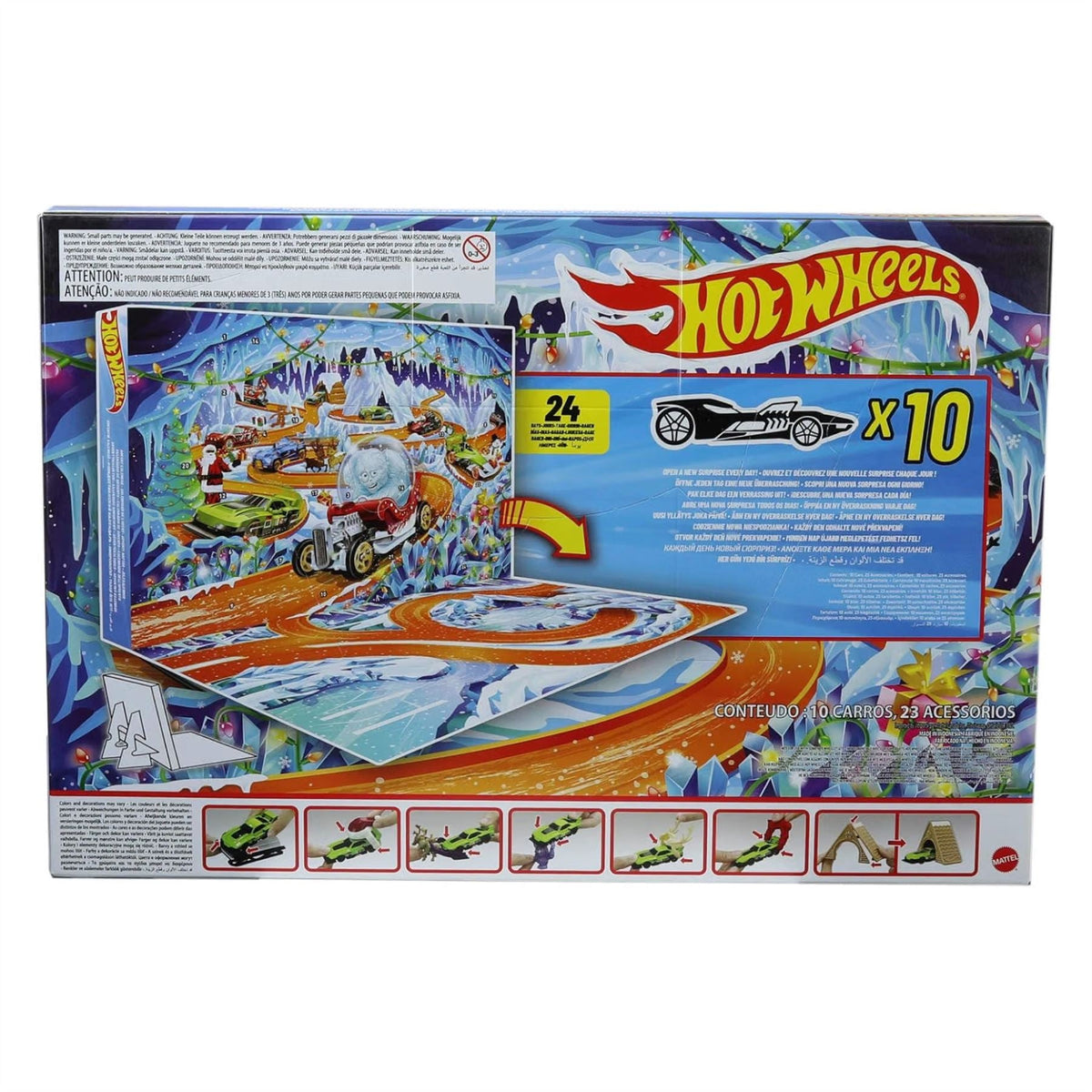 Hot Wheels Mini Cars & Accessories Toy Advent Calendar 2026, 10 Cars Playset Advent Calendar - Tophatter Daily Deals