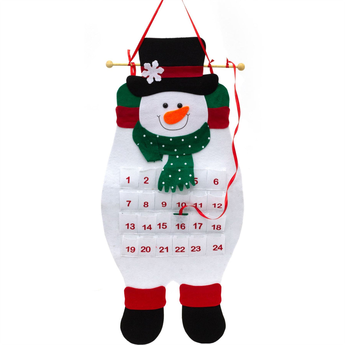 Snowman Christmas Advent Calendar | Fill Your Own Kids Advent Calendar - 71cm Advent Calendar - Tophatter Daily Deals