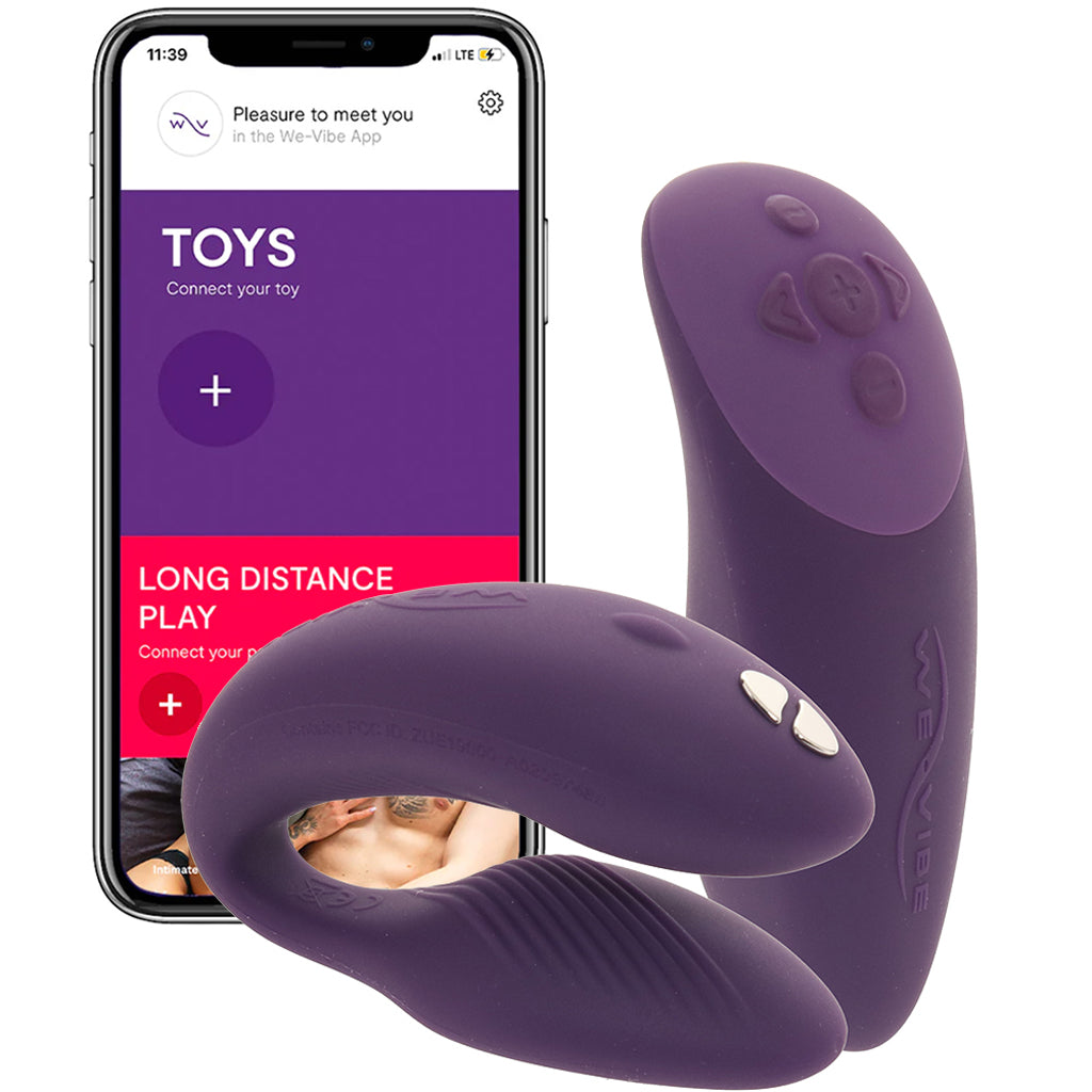We-Vibe Chorus Couples Vibrator in Purple - Tophatter's Adult Products Vibrators > Wearable & Panty Vibrators - Tophatter Daily Deals
