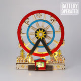 Christmas LED Ferris Wheel Ornament | Light-up Big Wheel Spinning Decoration LED Light - Tophatter Daily Deals