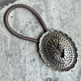 2-Piece Alloy Elastic Hair Ropes Taupe One Size Hair Accessories - Tophatter Daily Deals