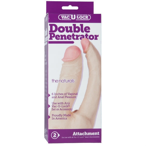 Vac U Lock Double Penetrator Natural Dildo Attachment > Dildos > Double Dildos - Tophatter Daily Deals