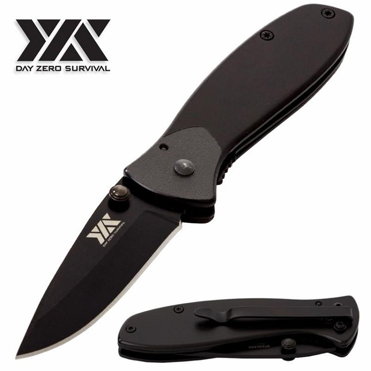 6.5" Day Zero Survival Every Day Carry Pocket Folding Knife Collectible Weapons - Tophatter Daily Deals