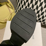Big Water Diamond Round Head Thick High Heel Single Shoe Girl 0 - Tophatter Daily Deals
