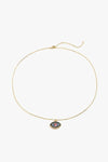 Evil Eye Pendant Gold Plated Chain Necklace Necklaces - Tophatter Daily Deals