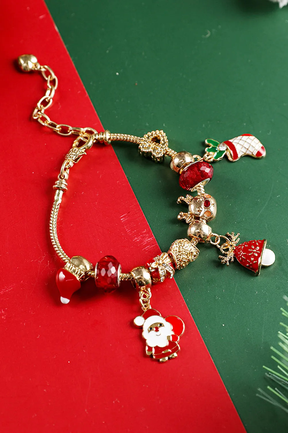 Racing Red Christmas Alloy Bracelet Bracelets - Tophatter Daily Deals