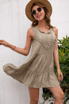 Tassel Tie Lace Trim Sleeveless Dress Casual Dresses - Tophatter Daily Deals