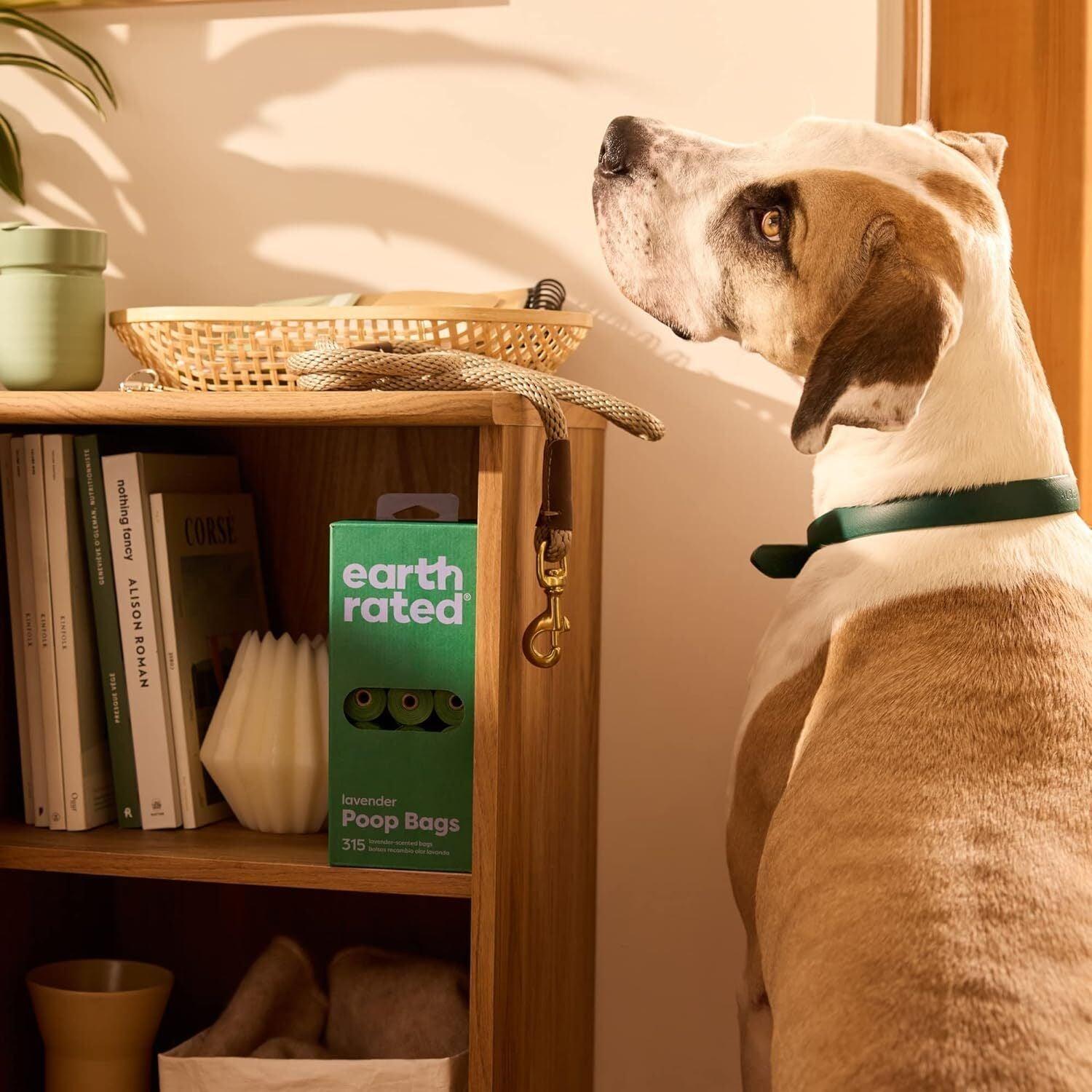 Dog Poo Bag Earth Rated- Poo Bag with Lavender Scented & Unscented Refill Rolls 315Pk Pet Products - Tophatter Daily Deals