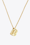 A to J Letter Pendant Nekclace B One Size Necklaces - Tophatter Daily Deals