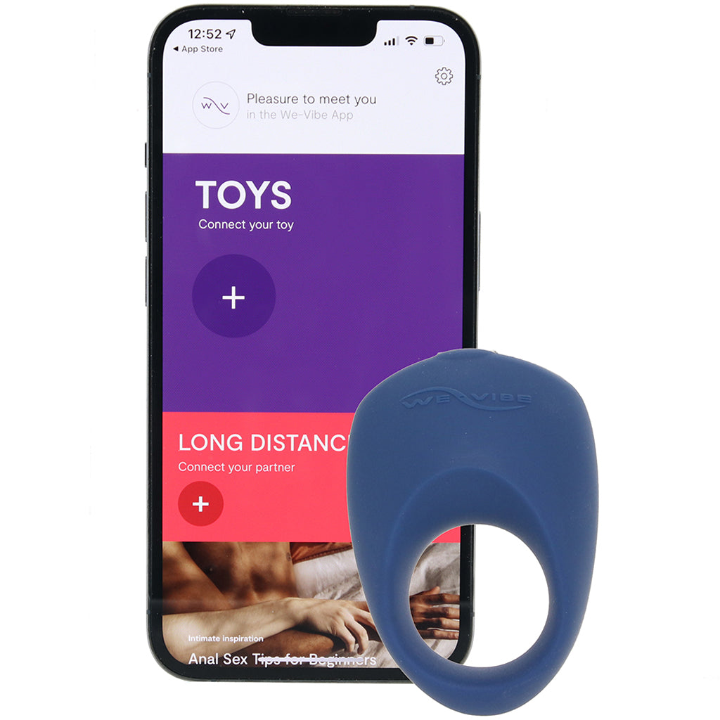 We-Vibe Pivot Vibrating Silicone Ring in Navy - Tophatter's Adult Products Cock Rings - Tophatter Daily Deals