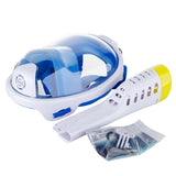 Anti Fog Snorkeling Full Face Mask Silicone Full Dry Diving Goggles With Camera 0 - Tophatter Daily Deals