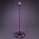 Multicolour LED Christmas Tree | Colour Changing Tree 370 RGB Lights UK Plug LED Light - Tophatter Daily Deals