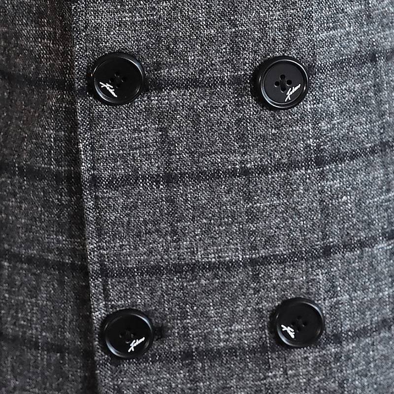 Fitted Men's Trench Coat - Double Breasted Polyester 3D Changing Face Moving Picture Frame - Tophatter Daily Deals