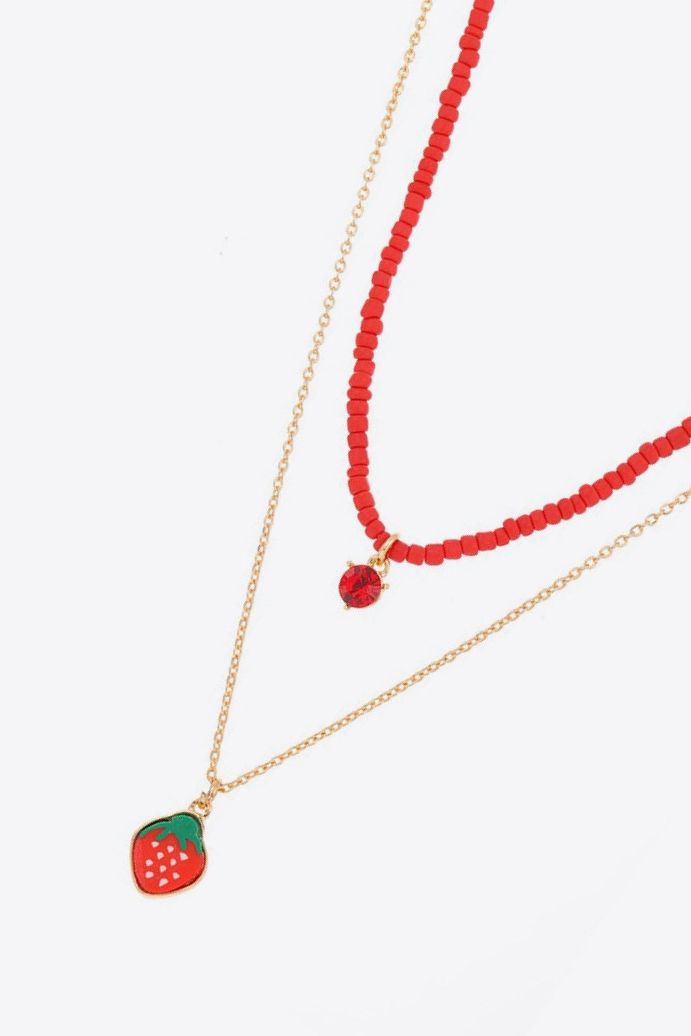 Fruit Pendant Double-Layered Necklace Necklaces - Tophatter Daily Deals