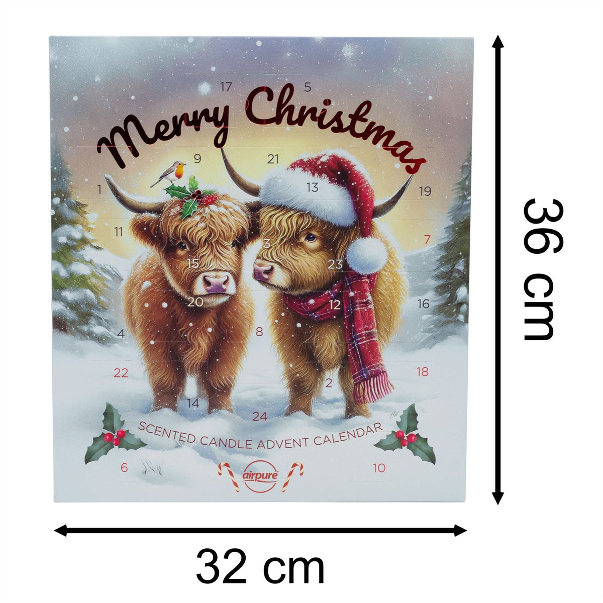 Airpure Scented Candle Advent Calendar | Tealight Christmas Advent Calendar Advent Calendar - Tophatter Daily Deals
