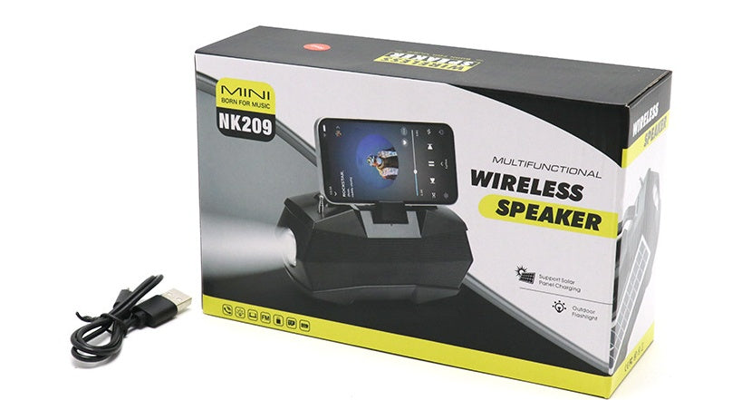 Bluetooth Speaker With Antenna Flashlight Gift 0 - Tophatter Daily Deals