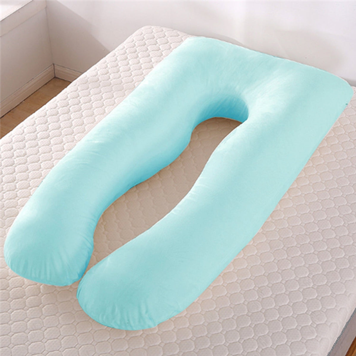 U-Shaped Maternity Pillow – Cooling Pregnancy Support Pillow Bedding - Tophatter Daily Deals