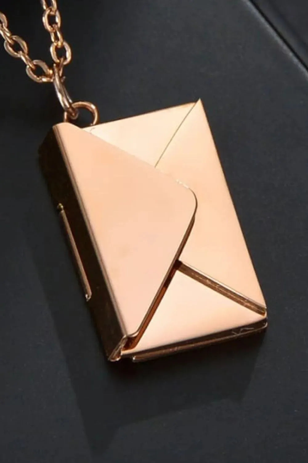 Envelope Pendant Stainless Steel Necklace Necklaces - Tophatter Daily Deals