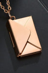 Envelope Pendant Stainless Steel Necklace Necklaces - Tophatter Daily Deals