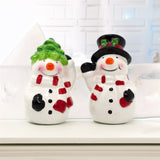Christmas Snowman Salt & Pepper Pots | Festive Novelty Salt & Pepper Shakers Salt and Pepper Shakers - Tophatter Daily Deals