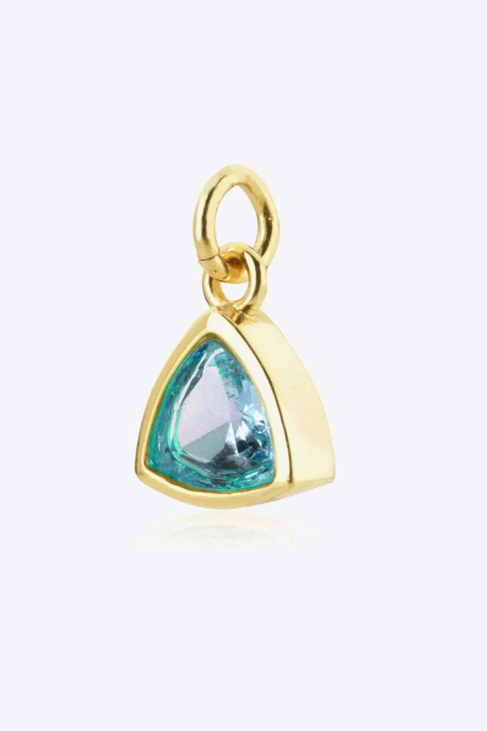 925 Sterling Silver Birthstone Pendant Sky Blue One Size Necklaces - Tophatter Daily Deals