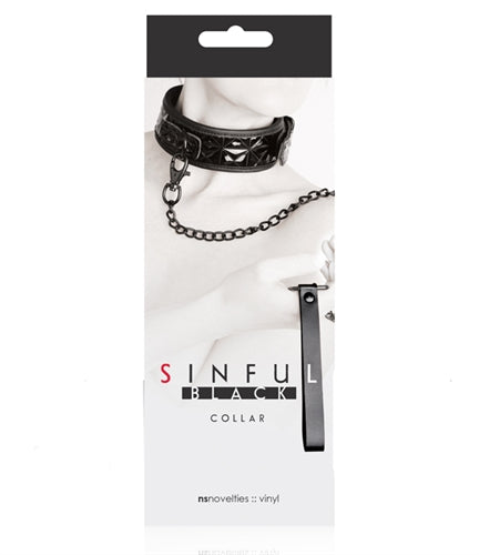 Sinful Black Collar > Bondage Gear > Collars & Leashes - Tophatter Daily Deals
