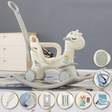 Baby Rocking Cart Birthday Gift Cloud white Deluxe Edition 0 - Tophatter Daily Deals