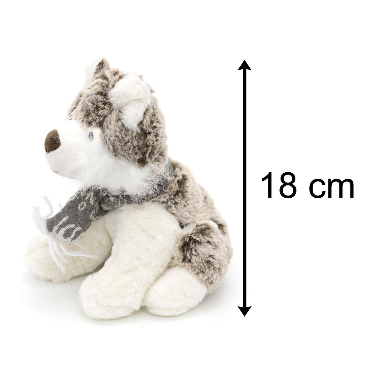 Adorable Husky Dog Soft Plush Toy | Children's Cuddly Soft Toy Husky Puppy | Christmas Cute Animal Plush Soft Toy - Tophatter Daily Deals