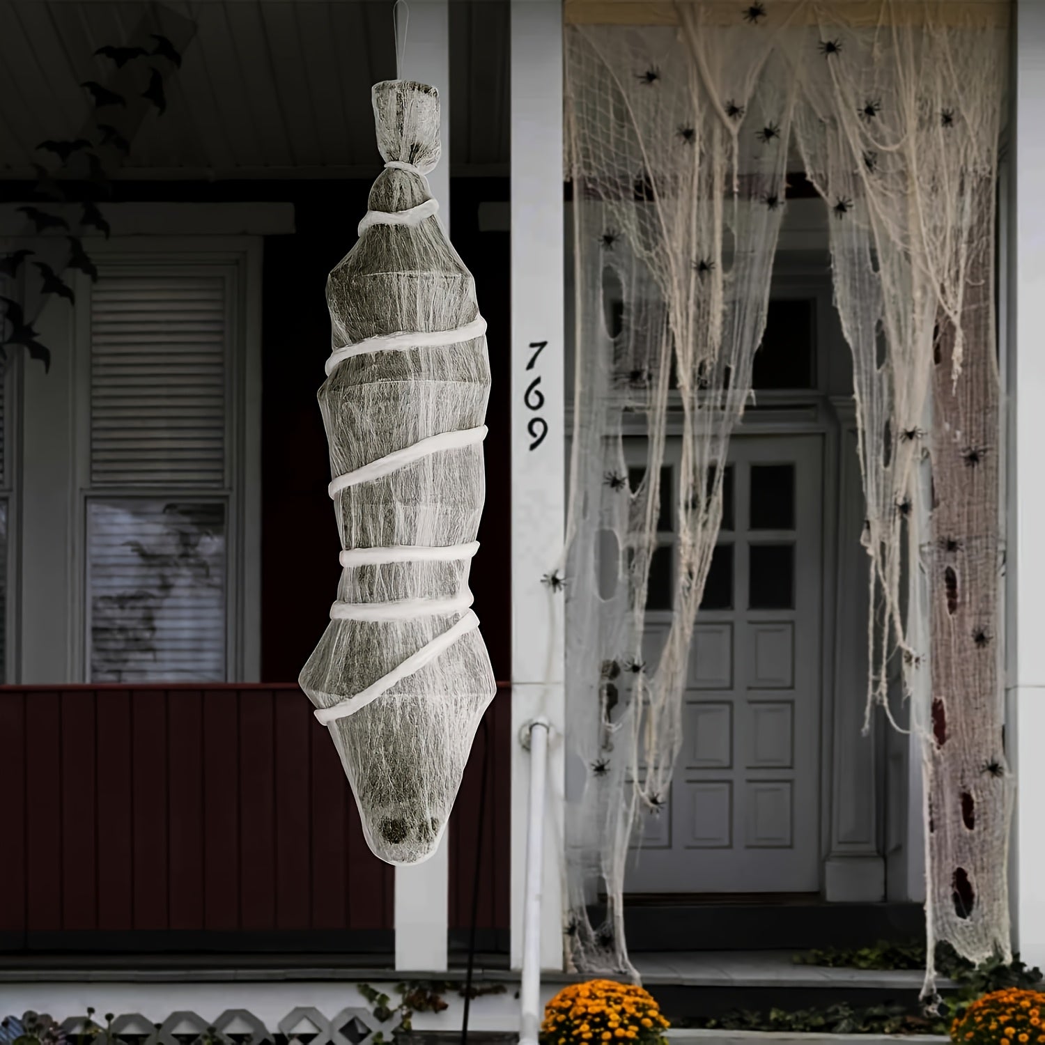 Halloween Hanging Cocoon Prop Halloween - Tophatter Daily Deals