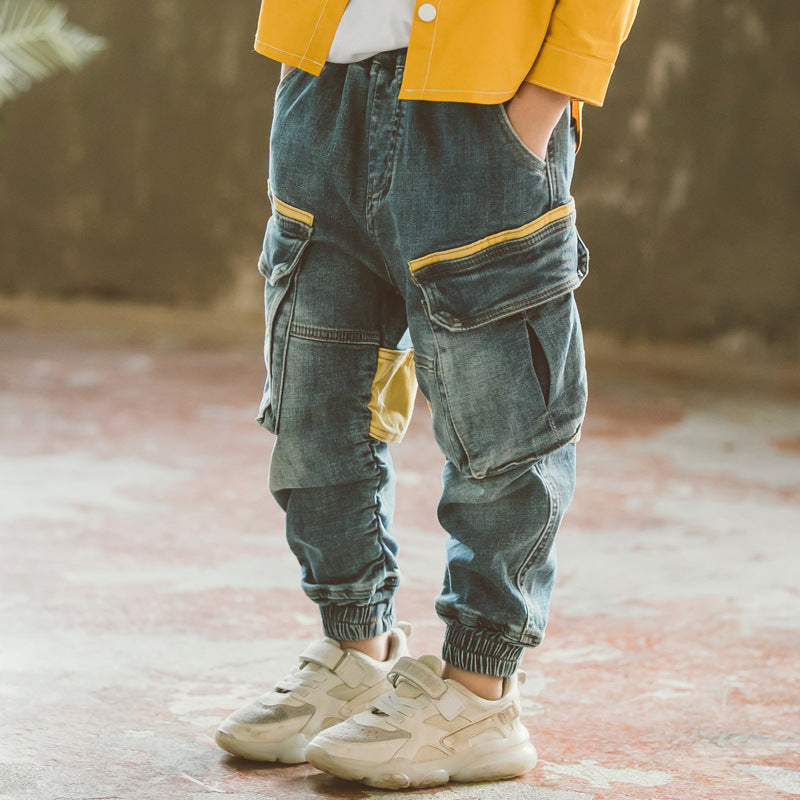 Boys Spring And Autumn Jeans 0 - Tophatter Daily Deals