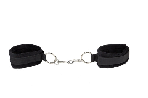 Ouch Velcro Black Cuffs – Adjustable Hand and Ankle Restraints > Bondage Gear > Restraints - Tophatter Daily Deals
