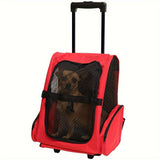 Multi-Purpose Pet Bag Foldable Travel Carrier with Wheels Pet Care > Cat Supplies > Cat Carriers & Crates - Tophatter Daily Deals